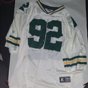 Green and White Packers Football Jersey